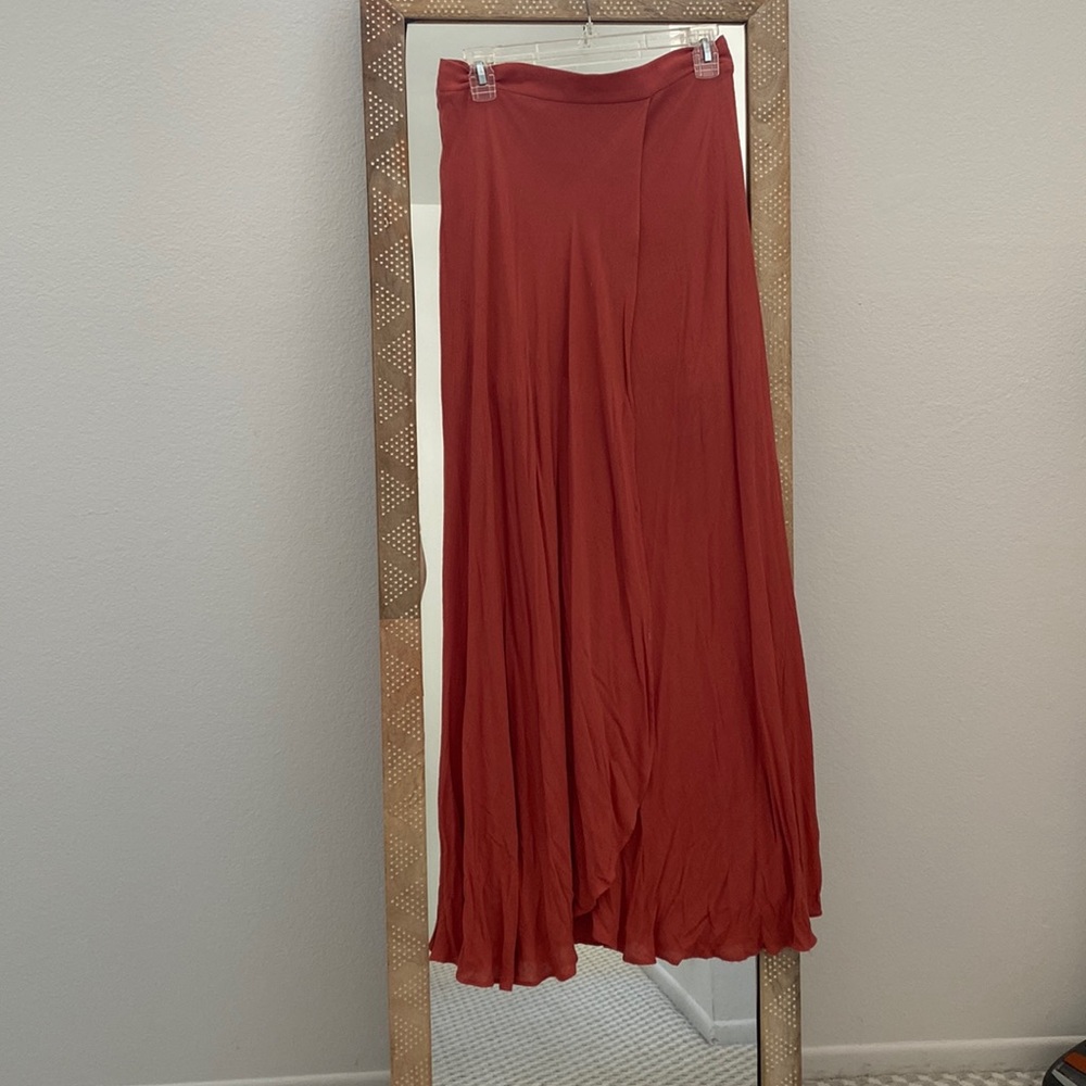 Orange Maxi Skirt